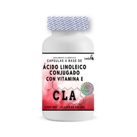 CLA ácido linoleico conjugado y vitamina E de 120 cápsulas de 400 mg