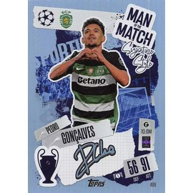 Match Attax 2024 2025 Pedro Goncalves Man of The Match Trading Card