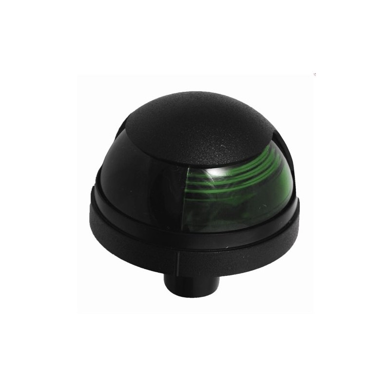 Attwood Black Cover 1-Mile Deck Mount Navigation Bow Light (Starboard/Green