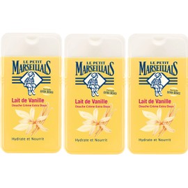 Le Petit Marseillais, 3 x 250 ml Shower Gel Extra Soft Milk Vanilla