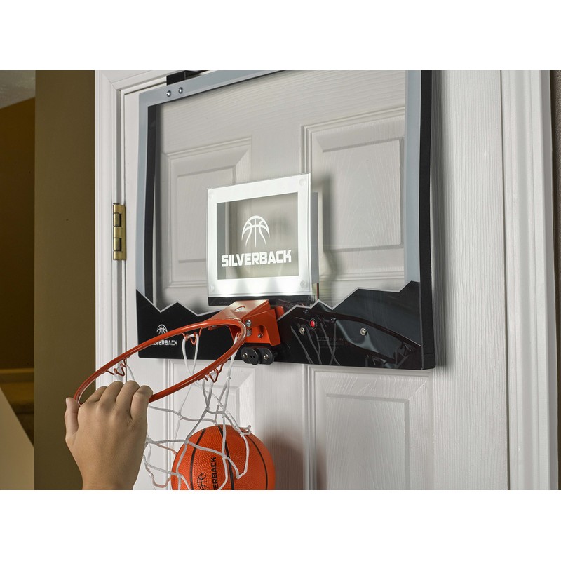 Silverback 23" LED Light-Up Over the Door Mini Basketball Hoop