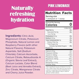 Ultima Replenisher Daily Electrolyte Powder Drink Mix – Pink Lemonade, 30 Servings Canister – Zero Sugar Hydration Powder with 6 Electrolytes & Minera