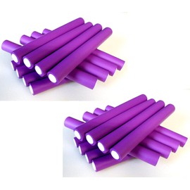 FP Papilotten Flex Rollers Set of 24 Purple from German Hairdressing Supplies Supplies Supplier 19-20 mm + Bag