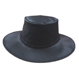 Sharpshooter Clint Eastwood Fistful of Dollars Leather Cowboy Hat Black