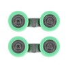 2Pcs UShaped Wheels Stainless Steel 4Wheel Small Rollers Shower Door
