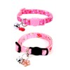 2 Pack Cat Collars Adjustable Kitten Collars with Bells Safe