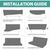 ShowyLive Armless Sofa Bed Cover Elastic Sofa Cover Without Armrest