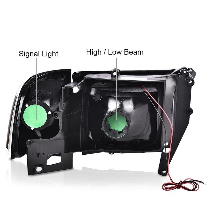 G-PLUS LED Headlights, Compatible with 1994-2001 Dodge Ram 1500/1994-2002 Ram