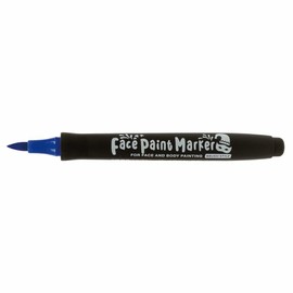 Shiyachihata Face Paint Marker, Brush Type, Blue KFF-F-B
