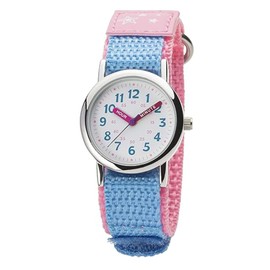 Klefer NB-AK218-A Analog Wrist Watch, Kids, Kids, Waterproof, Cloth Strap, Nylon Strap, Pink, 04.pink
