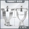 Tandefio 5 Sets Window Well Cover Clips Outside 2.36'' x
