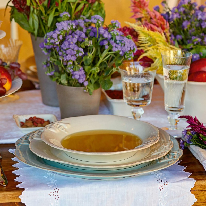 Casafina Ceramic Stoneware 11'' Dinner Plate - Madeira Harvest Collection,
