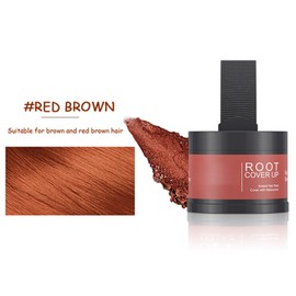 Hairline Powder - Hair Root Dye - Root Touch Up Powder - Enhance Hairline Powder - Instantly Hair Color Shadow Cover Gray Hair Root - Hair Touch-Up, Thin Hair Powder - Red Brown 4g