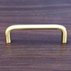 Satin Brass Cabinet Hardware Wire Handle Pull - 3 1/2"