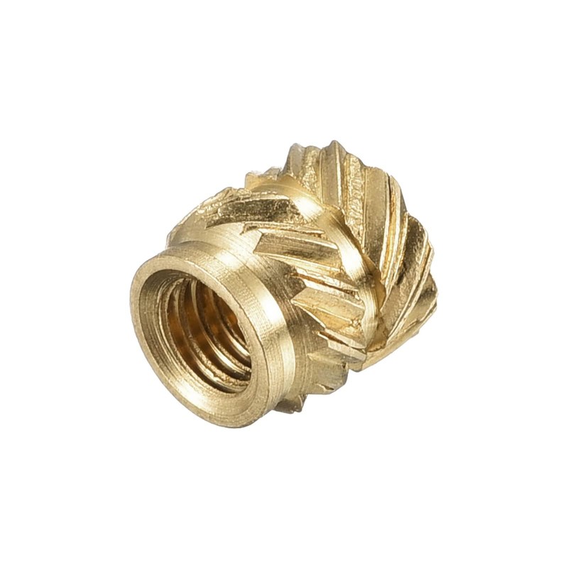 TOP-VIGOR 60Pcs M3 Threaded Knurled Insert Nuts, M3 x 5mm