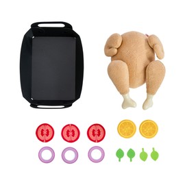 HABA Creative Play Brathähnchen – Spielzeug-Grillhähnchen aus Stoff zum Zerlegen – Zubehör für Kinderküche & Kaufladen – 2012309001