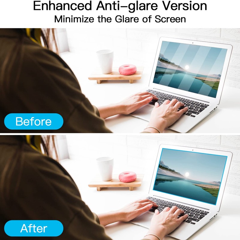 2 Pcs 14 Inch Laptop Anti Blue Light Screen Protector,