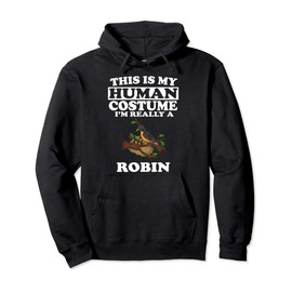 This Is My Human Costume I'm Really A Robin Bird Pullover Hoodie