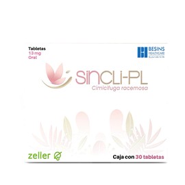 Sincli-PL, Auxiliar Para la Menopausia, 30 Tabletas 13mg.