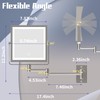 Wall Mounted Makeup Mirror with Lights 4000mAh Rechargeable Double Sided