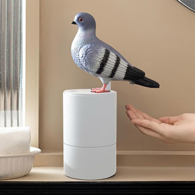 Pigeons Soap Dispenser, Countertop Automatic Induction Foam Soap Dispenser, Touchless