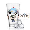 GRAVURZEILE Leonardo Water Glass with UV Print - Police 360°