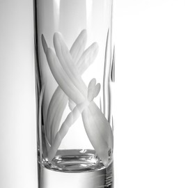 Rolf Glass Dragonfly Shot Glass | 2.5oz Engraved Glass Cordial | Elegant Spring Design | Lead-Free and Diamond-Wheel-Engraved | Made in the USA | Set of 4