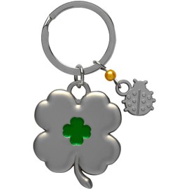 GRUSS & CO Key Ring Clover Leaf Your Lucky Charm with Matching Envelope