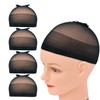 Pack of 4 Wig Caps Stretch Nylon Wig Stocking Caps