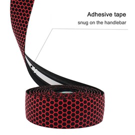 MiOYOOW 2 Rolls Bicycle Handlebar Bands, Handlebar Tape, Non-Slip Breathable Bicycle Handlebar Bandages with Honeycomb Surface for Mountain Bike, Road Bike, MTB