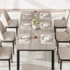 78.7" Long Dining Table for 6-8 Person, Industrial Kitchen Dining