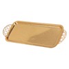 Serving Tray Gold Retro Light Luxury Oblong Water Cup Tea