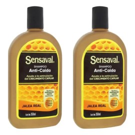 Shampoo Sensaval Anti Caida Jalea Real 2 Pzas De 350 Ml C/u