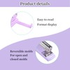 Cozlly Hole Punch Stapler Set, Purple Office Stapler Hole Punch,