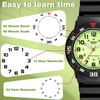 SOCICO Children Analog Watch Waterproof Time Teaching Boys Girls Watch