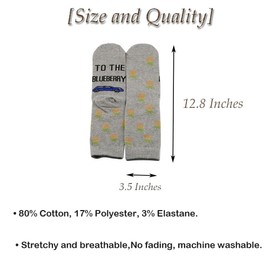 2 Pairs Psych TV Show Inspired Gifts To the Blueberry Socks Psych TV Show Gift Psych Fans Gift (Blueberry Socks)