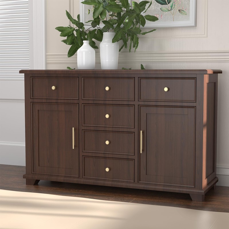 Cosycove 10 Pack Brushed Gold Knurled Kitchen Cabinet Knobs, Cupboard