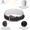 AQF Leather Weight Lifting Belt Body Building Fitness Gym Back