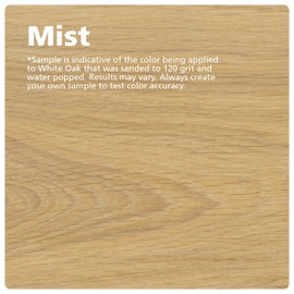 Rubio Monocoat Wood Stain & Finish 65 ft² - Mist | Oil Plus 2C | Quick-Dry, Eco-Friendly Linseed Wood Oil for Indoor Use, Includes Accelerator (Part B) | Protector | 130 ml