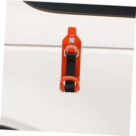 ORFOFE 2pcs Zinc Car Shovel Holder Clamp Durable Metal Mounting Bracket for Truck Roof Rack Heavy Duty Vehicle Accessory Color