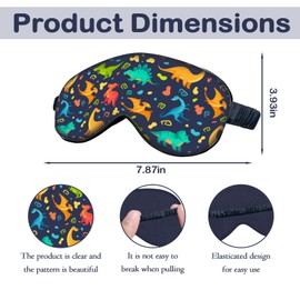 Sleep Eye Mask, Blackout Sleeping Mask for Kids Adult Children's Travel Eye Mask Eye Cover, Soft Smooth Lightweight Mulberry Silk,