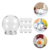BUGUUYO Snow Globe Pack of 10 Mini DIY Snow Globes