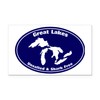 CafePress GREAT LAKES SHARK FREE Rectangle Car Bumper Magnet
