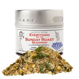Everything But the Sunday Roast Seasoning | Gourmet Spice Blend | Non GMO, All Natural | Handmade in Small Batches in USA | Artisanal Seasoning Mix | Magnetic Tin | GLP-1 Friendly | Sustainably Sourced Rub | Ultra Premium | Gustus Vitae | #846