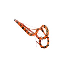 Start Replacement Unit Triple Hook, Short Curly, S #48, Orange Zebra