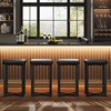 GarveeHome Bar Stools Set of 4, 24.6" Upholstered Counter Height