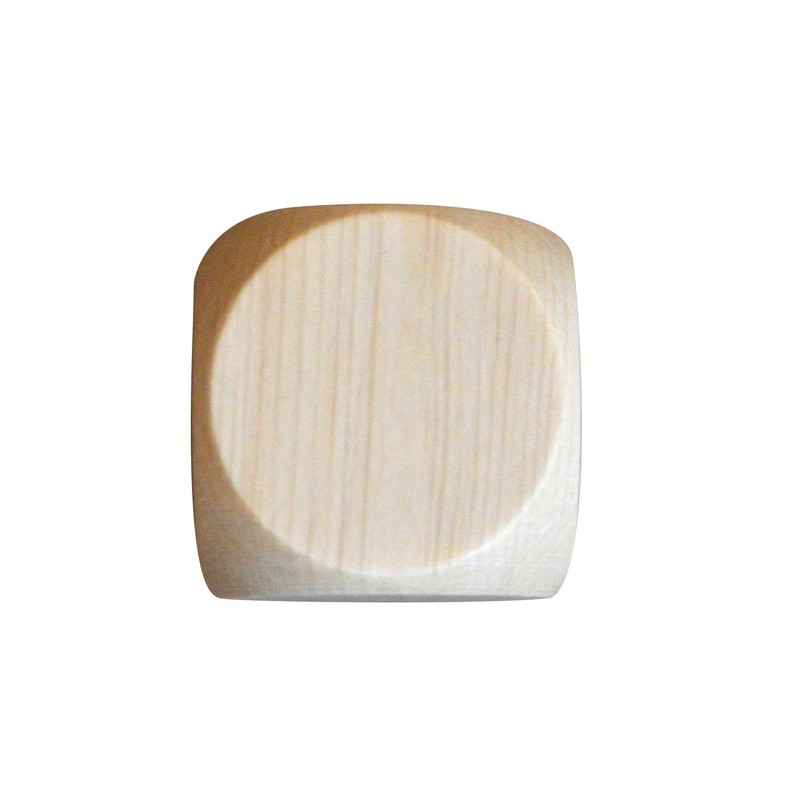 5 x Wooden Dice with Simple Dice 30 mm 3