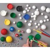 Craft Planet Docrafts Polystyrene Balls, Assorted Sizes,White, (Pack of 40)