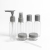 Empty Travel Bottles Refillable Toiletry Liquid Container Set Leakproof Transparent