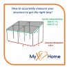 MyXOHome 15 x 20 White Color 10 mil. Thick Heavy